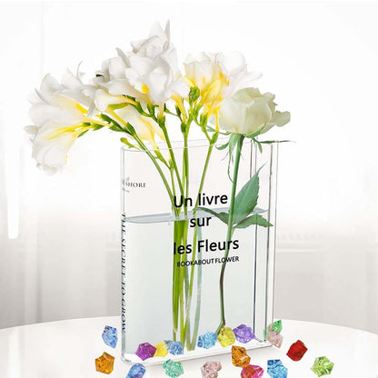 Transparent Book Vase